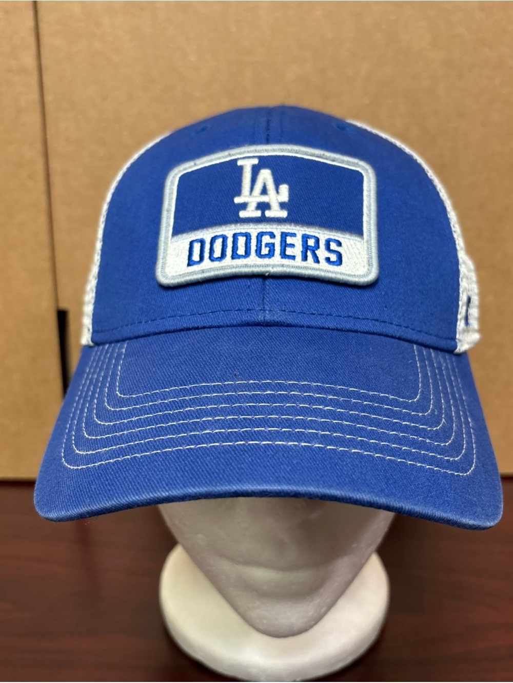 MLB Los Angeles Dodgers '47 Brand Trucker Adjustable Hat Mesh Snapback Cap Youth